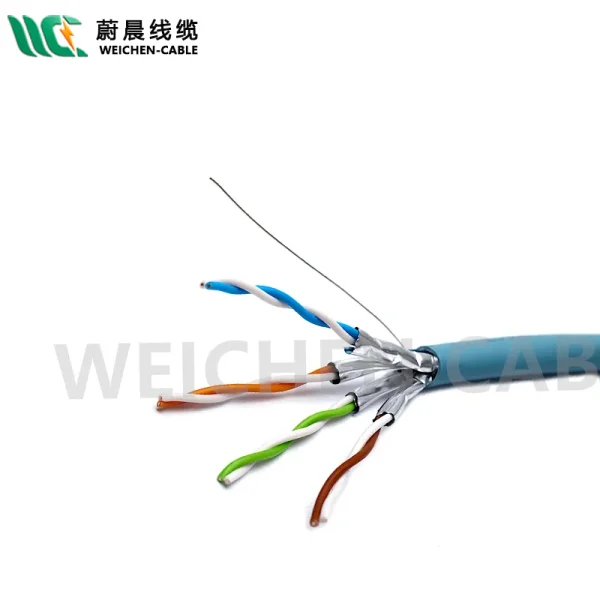 WEICHEN/edfcom官网入口 组复合电缆柔性拖链信号4 8芯网线带电源一体CAT5/6类+2*0.75 1.5