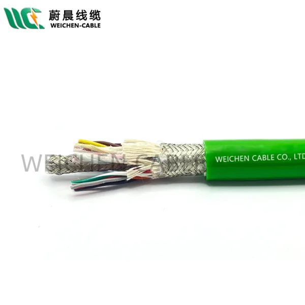 WEICHEN/edfcom官网入口 300/500V PUR护套 大型机械手臂镀银综合双屏蔽电缆