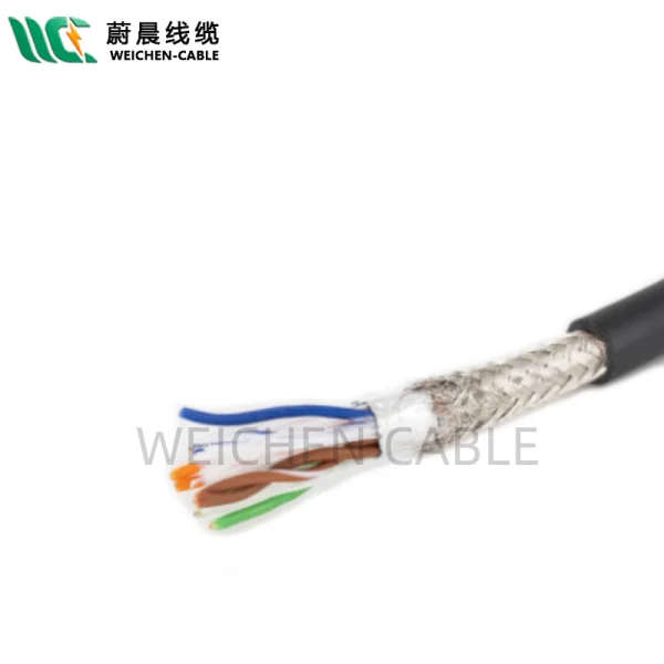 WEICHEN/edfcom官网入口 水下视频信号网线 PROFINET CAT5E SF/UTP 4x2x24AWG PUR护套耐水解