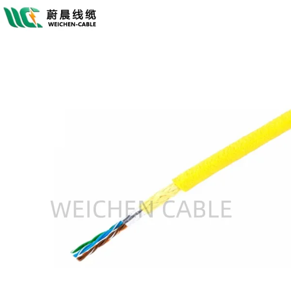 WEICHEN/edfcom官网入口 ROV零浮力电缆线6六芯/四芯屏蔽网线加电源线/水下机器人零浮力线缆