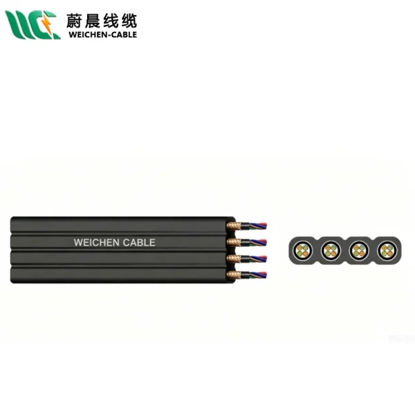 WEICHEN/edfcom官网入口 柔性扁平拖令电缆线8*1.5
