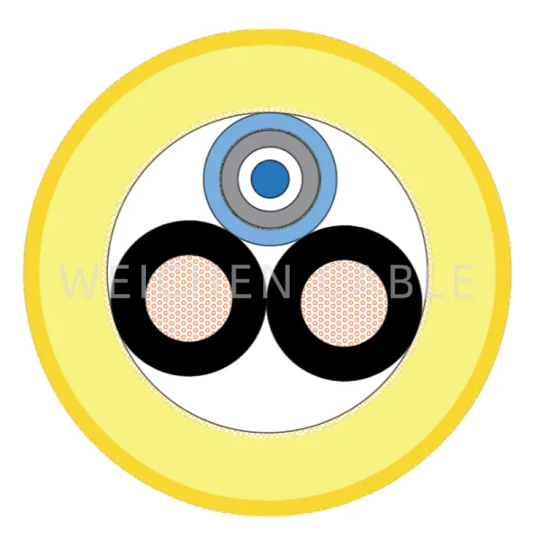 WEICHEN/edfcom官网入口 海底机器人专用ROV 零浮力光纤+电源线复合电缆