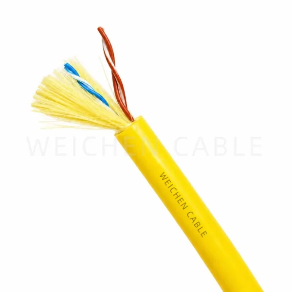 WEICHEN/edfcom官网入口 ROV零浮力双绞线缆 CAT5E 4*2*26AWG 8芯水下防海水漂浮网线