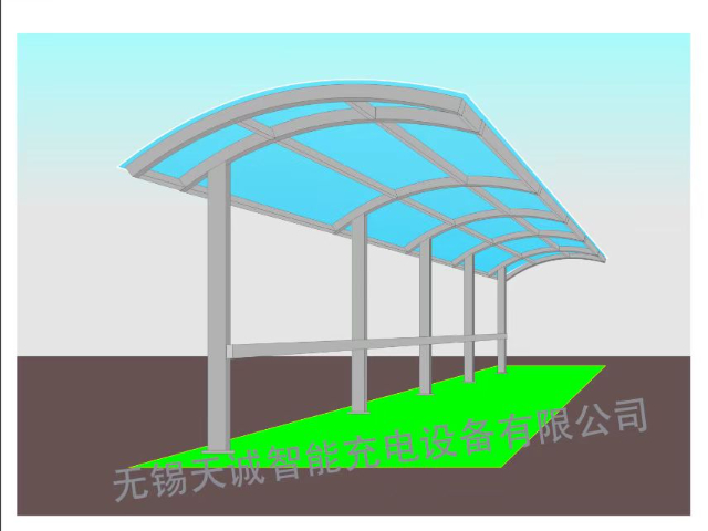 揚州三輪車膜結構停車棚上門安裝,膜結構停車棚