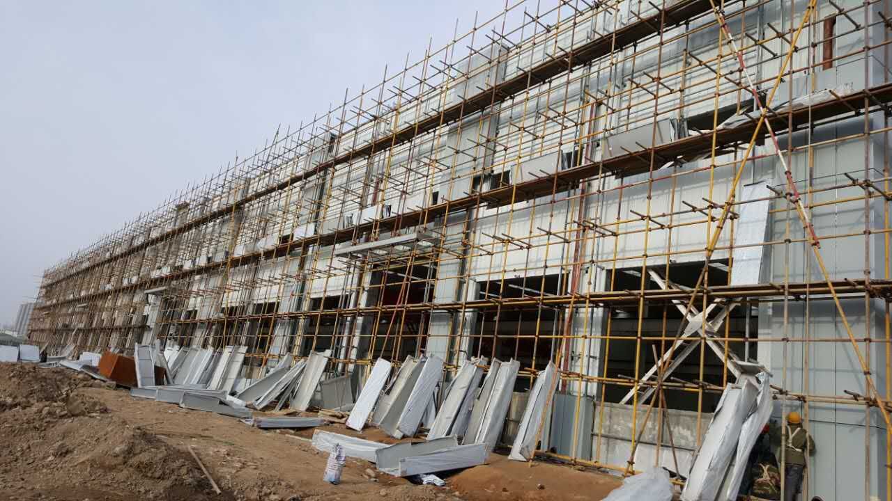 陜西咸陽川慶鑫源廠房外墻鋁板裝飾案例展示