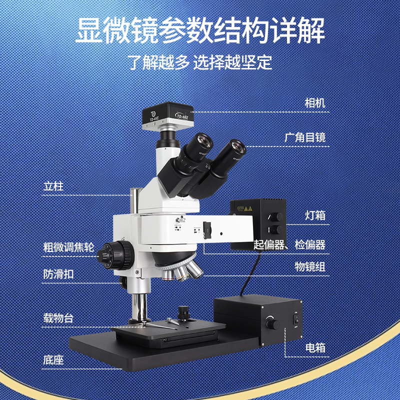三鏘泰達-4K高清抑強光科研級高倍金相顯微鏡