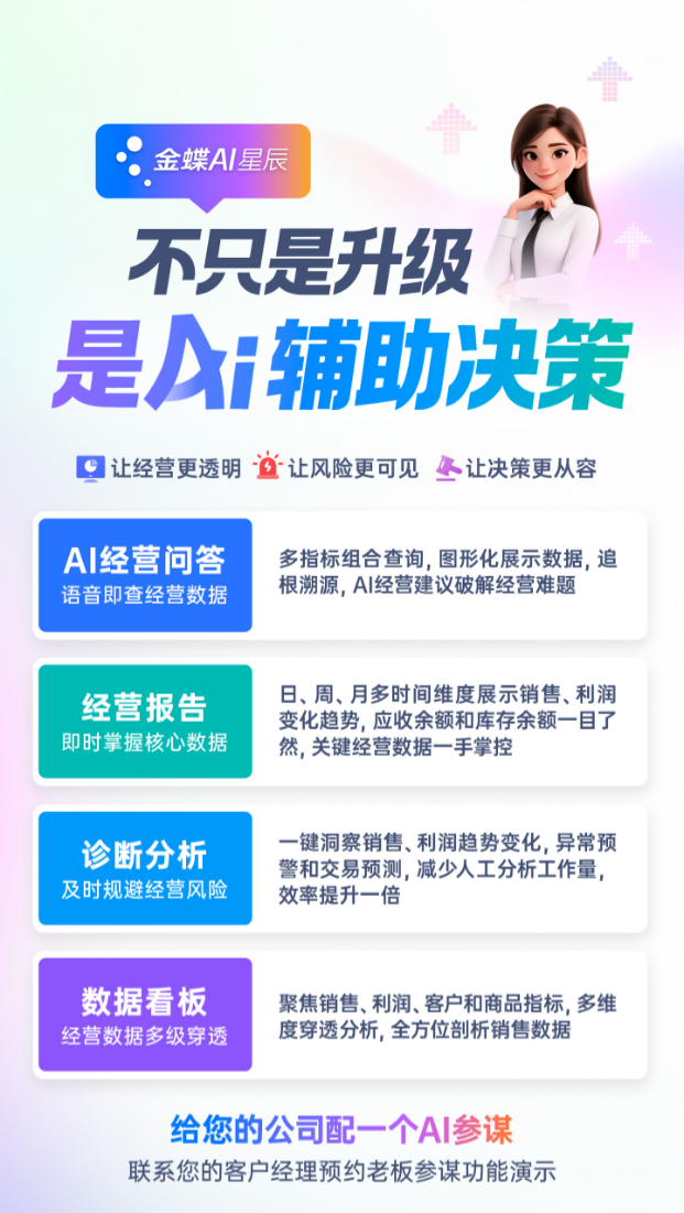 老板的“AI參謀”來了：金蝶AI星辰讓經營決策不再拍腦袋
