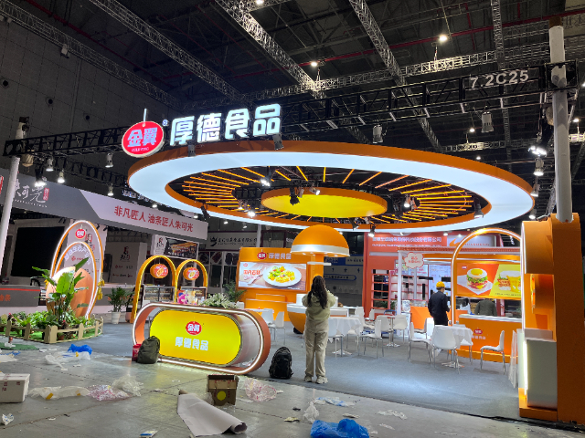 美国纺织机械展展台搭建装潢,展台搭建