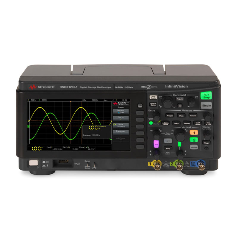 KEYSIGHT是德 DSOX1202A 示波器：70/100/200 MHz, 4個(gè)模擬通道