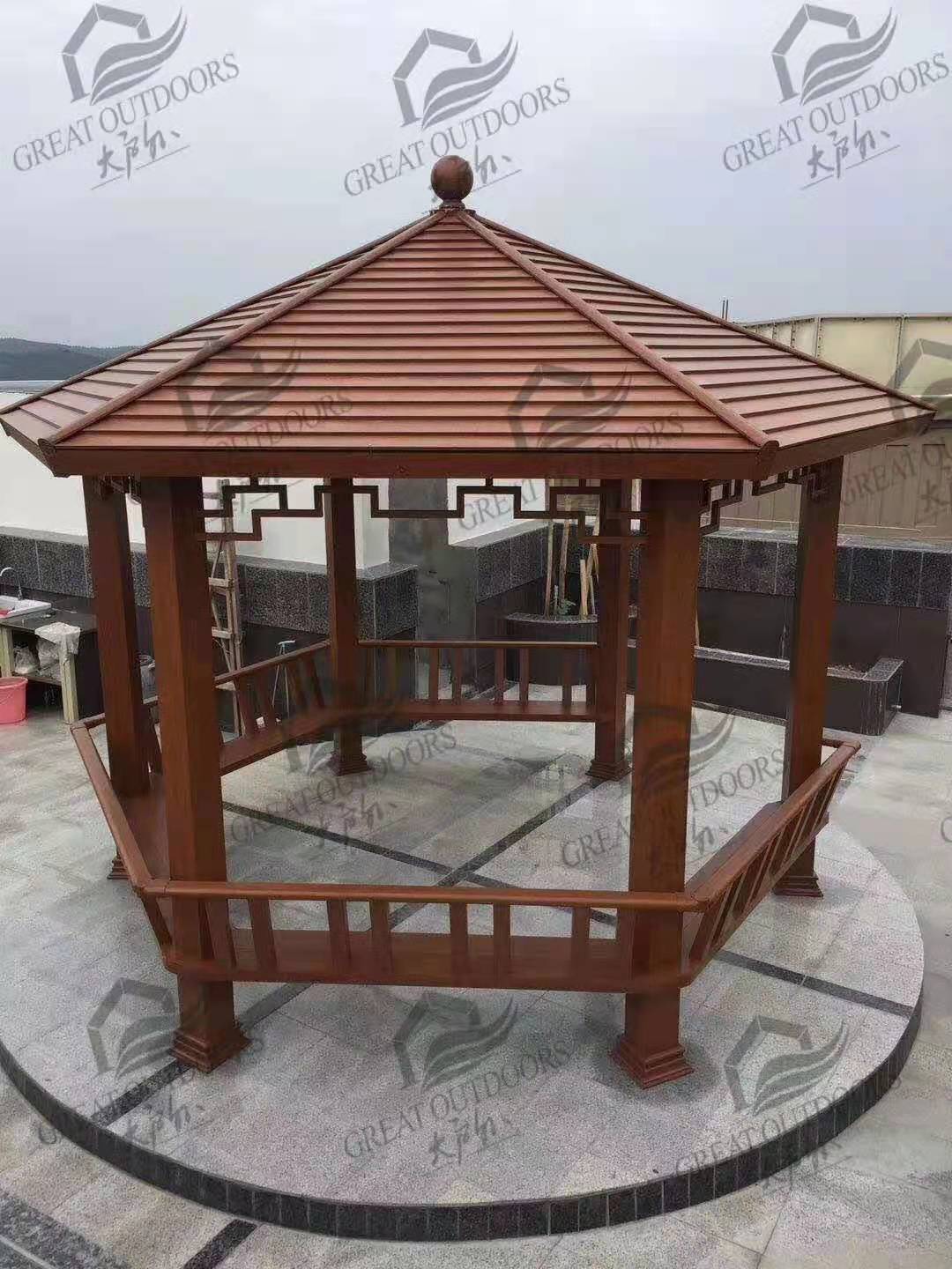 六角涼亭