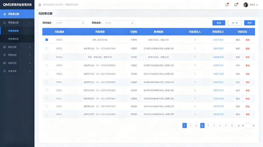 QMS性能日志,QMS质量管理软件