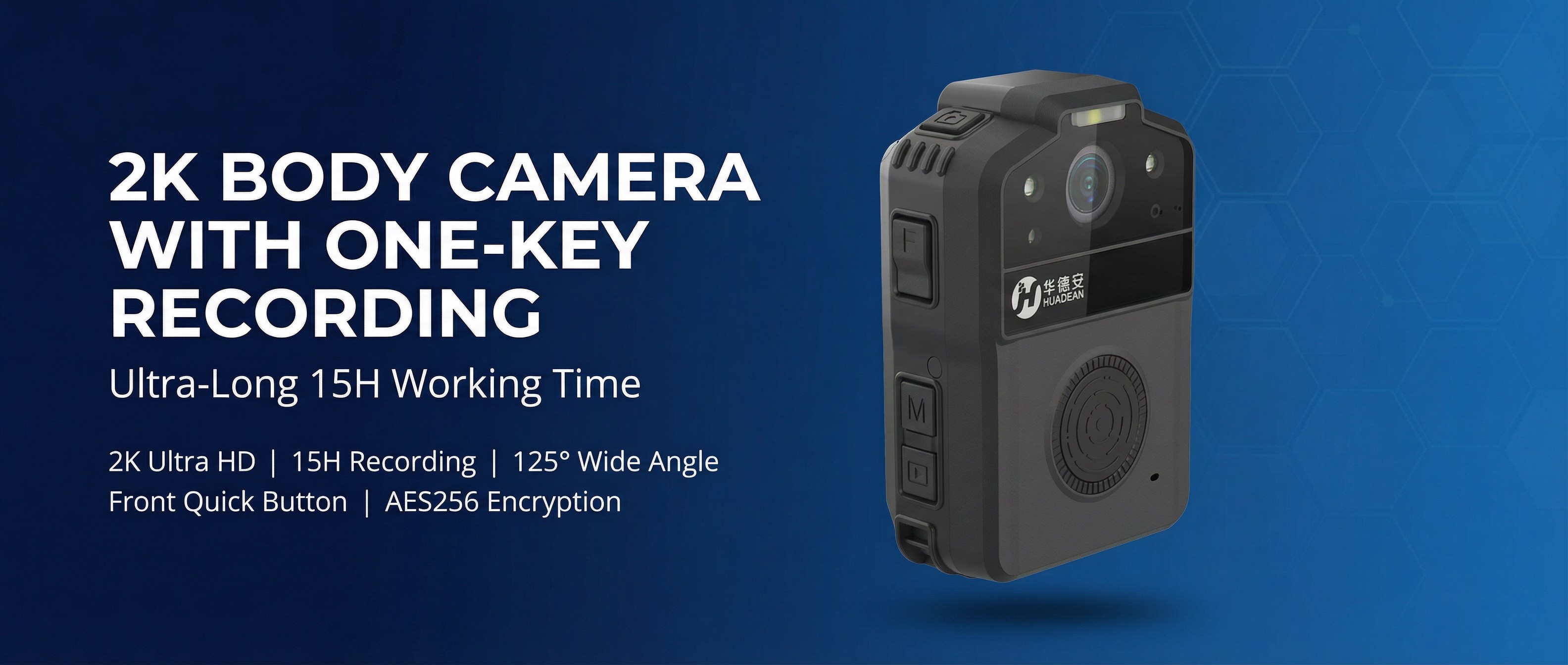 BWC-H10 2K BODY CAMERA WITH ONE-KEY RECORDING