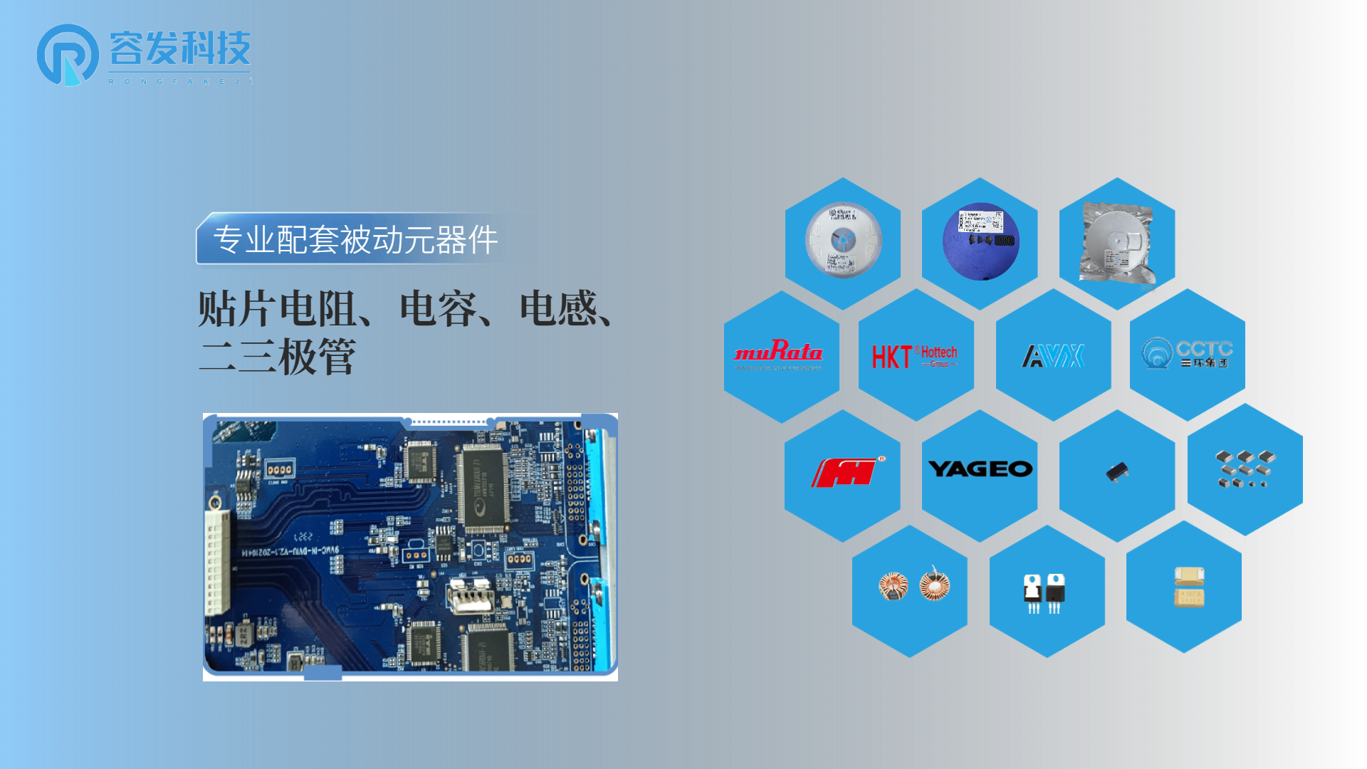 貼片電容電容二三極管配套服務專家-深圳容發科技有限公司