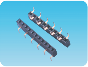 2.54mm 单排母,3.8/5.08mm蜈蚣脚,塑高5.0mm