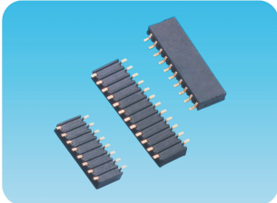 2.54mm 单排母,SMT,侧插型,塑高3.4mm