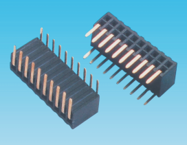 1.27mm 双排母侧插式,塑高3.45mm