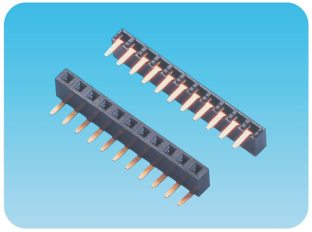 2.54mm 单排母,90度,塑高5.0mm
