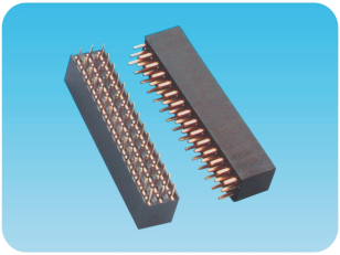 2.54mm 三排母,180度,Y型端子,塑高8.5mm