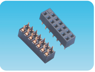 2.54mm 双排母,180度,塑高5.0mm