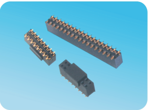 2.54mm 双排母,SMT,U形端子,塑高7.1mm