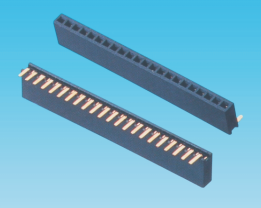 1.27mm 单排母,90度,塑高4.3mm