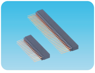 2.54mm 双排母,180度,PC104,塑高8.3+2.5mm