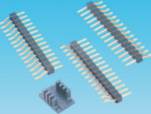 2.0mm单排针,卧贴,SMT,塑高2.0mm(可带夹持盖)