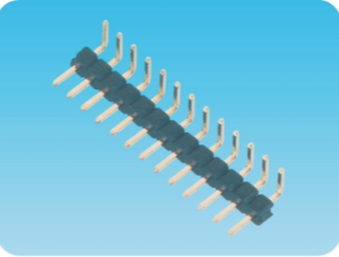 2.0mm单排针,90度,塑高1.5/2.0mm