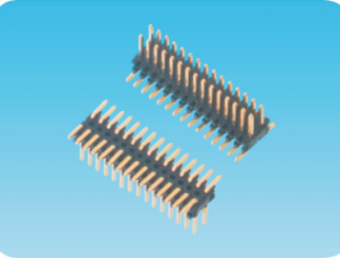 0.8*1.2mm双排针,SMT,塑高1.38mm