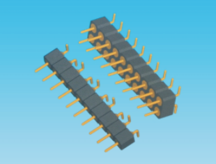 2.54mm圆针,单/双排,SMT