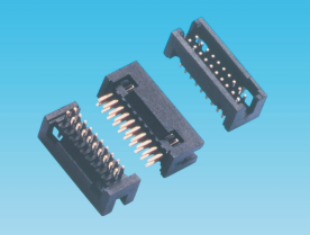 1.27mm 简易牛角,180度,塑高5.7mm