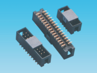 2.54mm 简易牛角,SMT,塑高8.9mm(可带夹持盖)