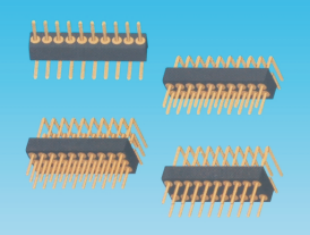 1.27mm 圆针,单/双/三排,90度