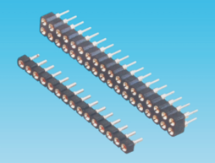 2.54mm 圆孔,单/双排,180度