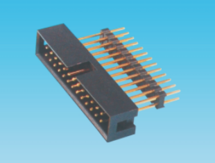 2.54mm 简易牛角,180度,塑高8.9mm,加塑胶