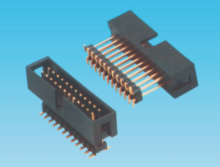 2.54mm 简易牛角,SMT,塑高8.9mm,加塑胶