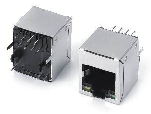 5203 1X1 8P8C 屏蔽无弹带灯 脚后