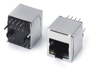 5203 1X1 8P8C 屏蔽无弹带灯 脚后