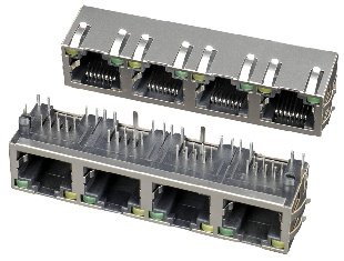 56L 1x4 8P8C 屏蔽带弹带灯