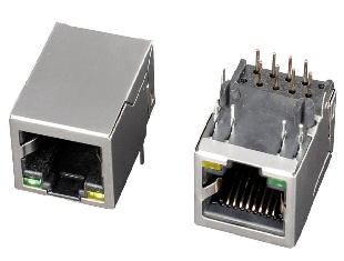 5901 1x1 8P8C 屏蔽无弹带灯 脚后 