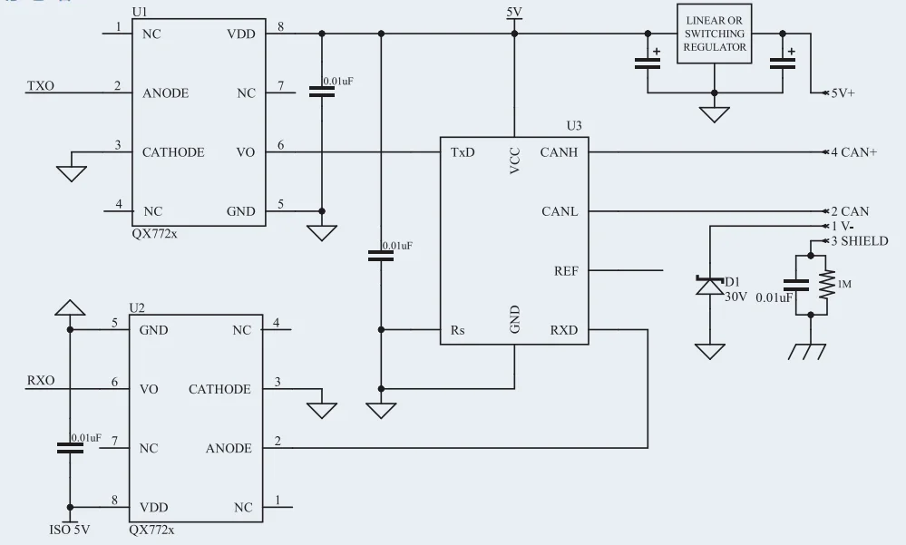 高速光耦應用電路 高速光耦應用電路