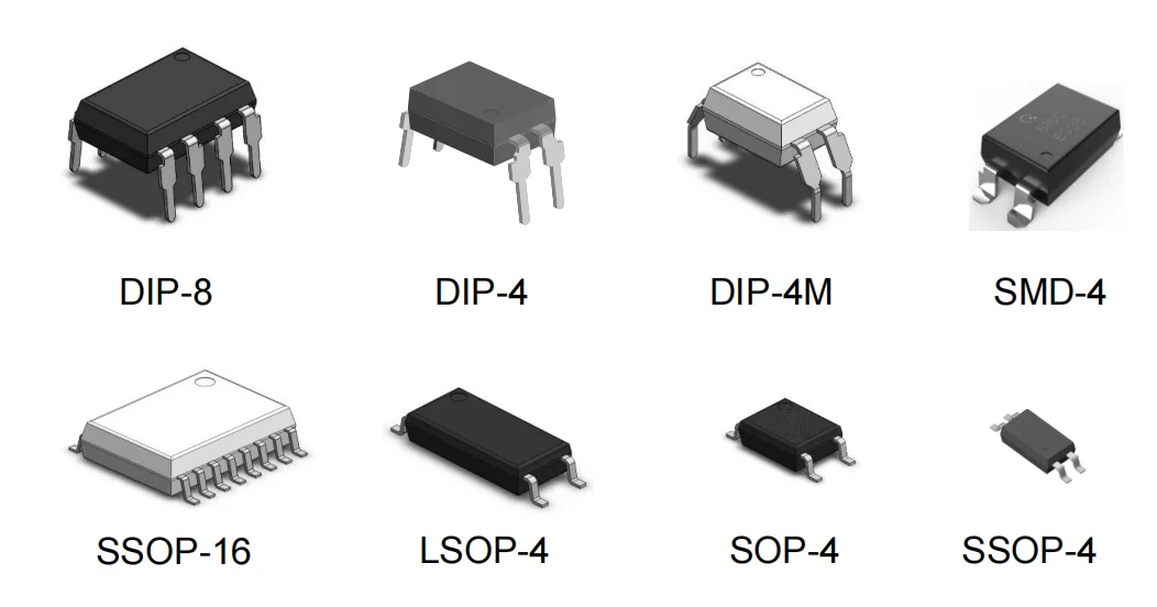 晶體管光耦典型封裝 晶體管光耦典型封裝