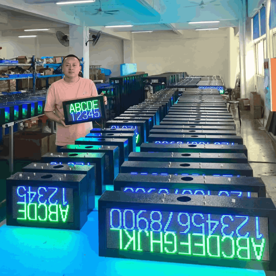 威視智能成功完成首批大批量LED全彩剩余車位引導(dǎo)屏出口