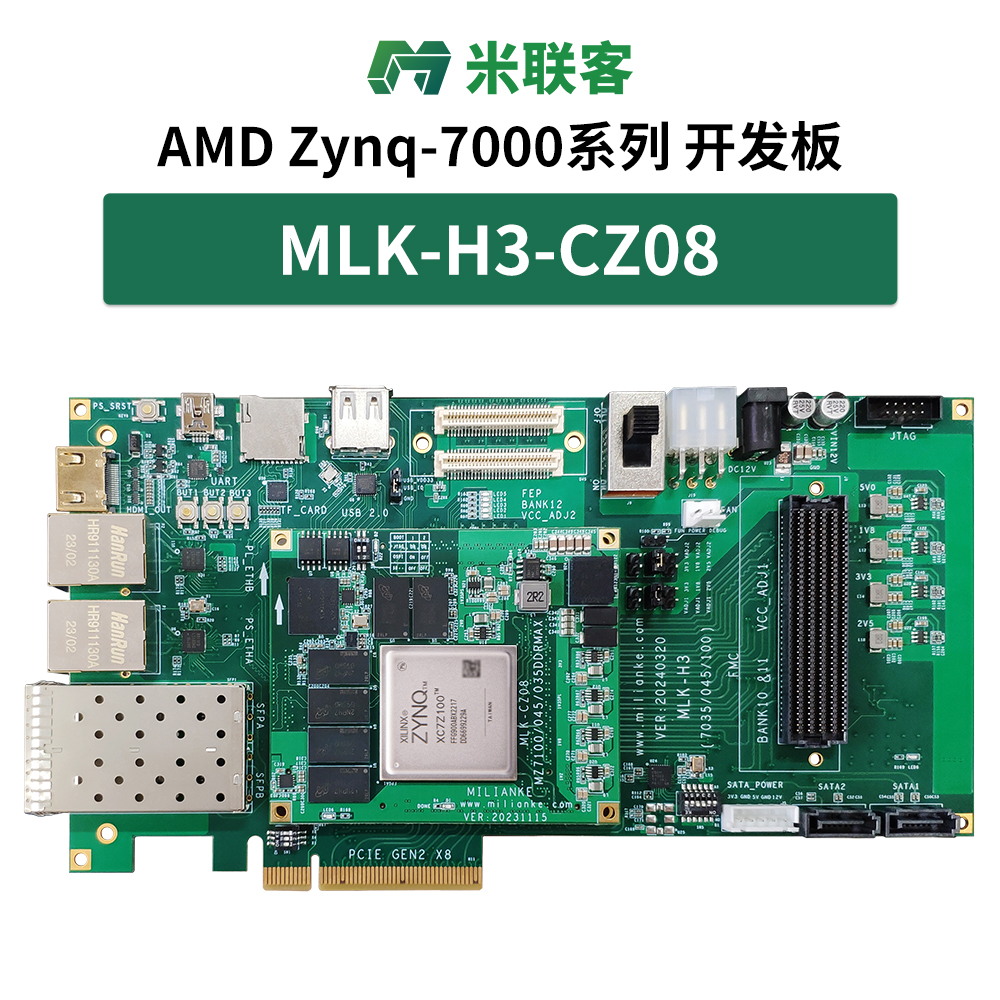 米聯客MLK-H3 XILINX FPGA開發(fā)板Zynq 7035/7045/7100 FMC HPC