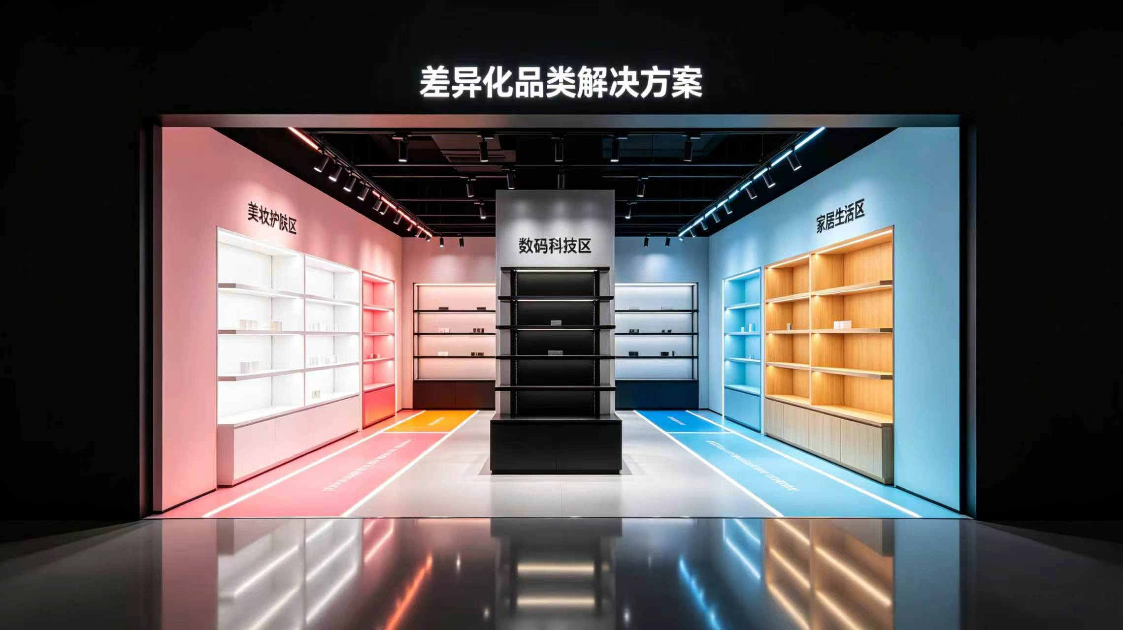 差异化品类解决方案：上海芬尚实业展示空间定制服务