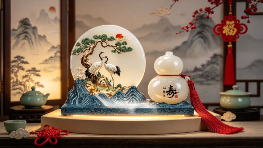 福建特色仿玉摆件,仿玉摆件