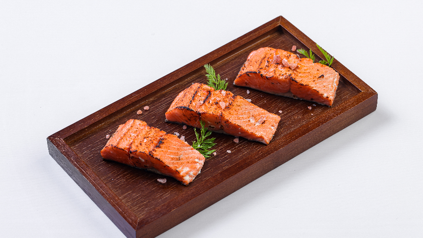 铁岭急速锁鲜盐烤三文鱼儿童辅食,盐烤三文鱼