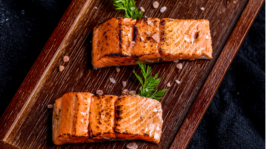 锦州欧美出口级盐烤三文鱼宝宝放心吃,盐烤三文鱼