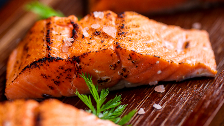 锦州欧美出口级盐烤三文鱼宝宝放心吃,盐烤三文鱼