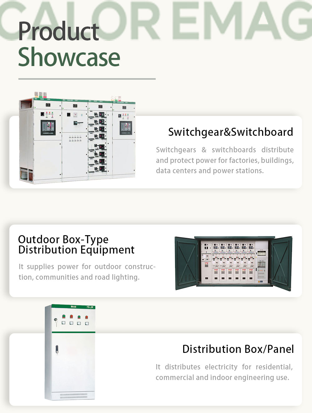 35kV Vacuum Circuit Breaker Panel for Industry | CALOR EMAG